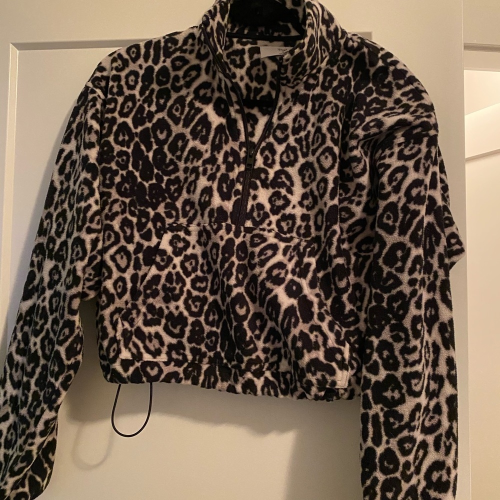 Aritzia fleece crop